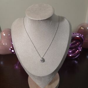 NWT Moissanite 925 Sterling Silver 1.63 CTW 18" Pendant Necklace